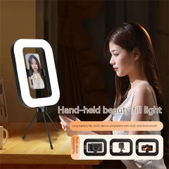 Rechargeable Handheld Ring LED Fill Light for Phone & Live Streaming