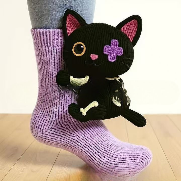 CozyCritter™ 3D Knit Animal Socks