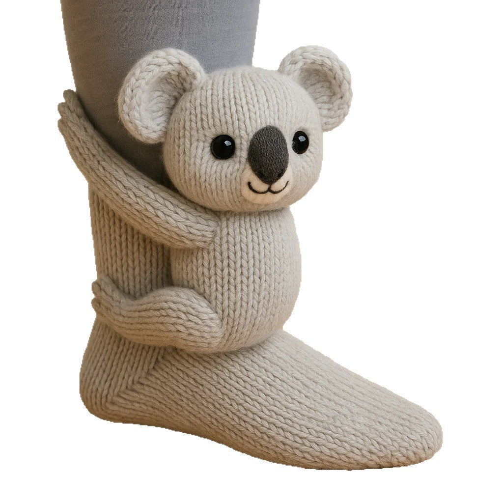 CozyCritter™ 3D Knit Animal Socks
