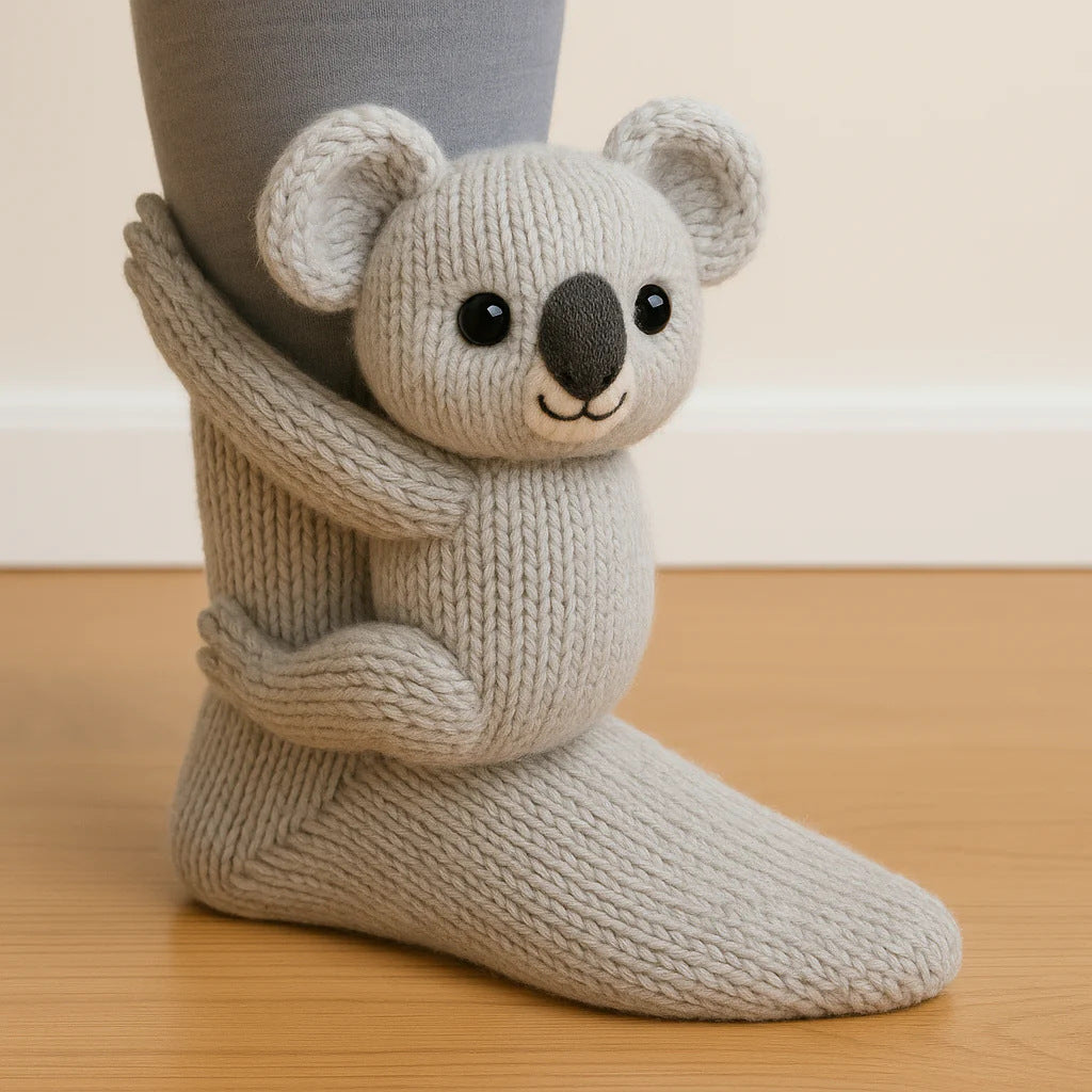 CozyCritter™ 3D Knit Animal Socks