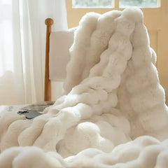 Cozy Rabbit Fleece Blanket