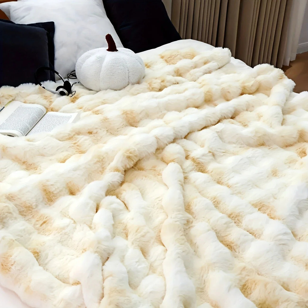 Cozy Rabbit Fleece Blanket
