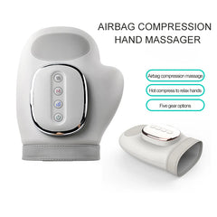 Electric Hand Massager with Air Compression & Heat – Portable Finger & Wrist Pain Relief Massage Device