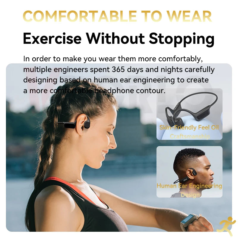 Xiaomi Mijia Bone Conduction Waterproof Bluetooth 5.4 Sports Headphones (32G MP3)