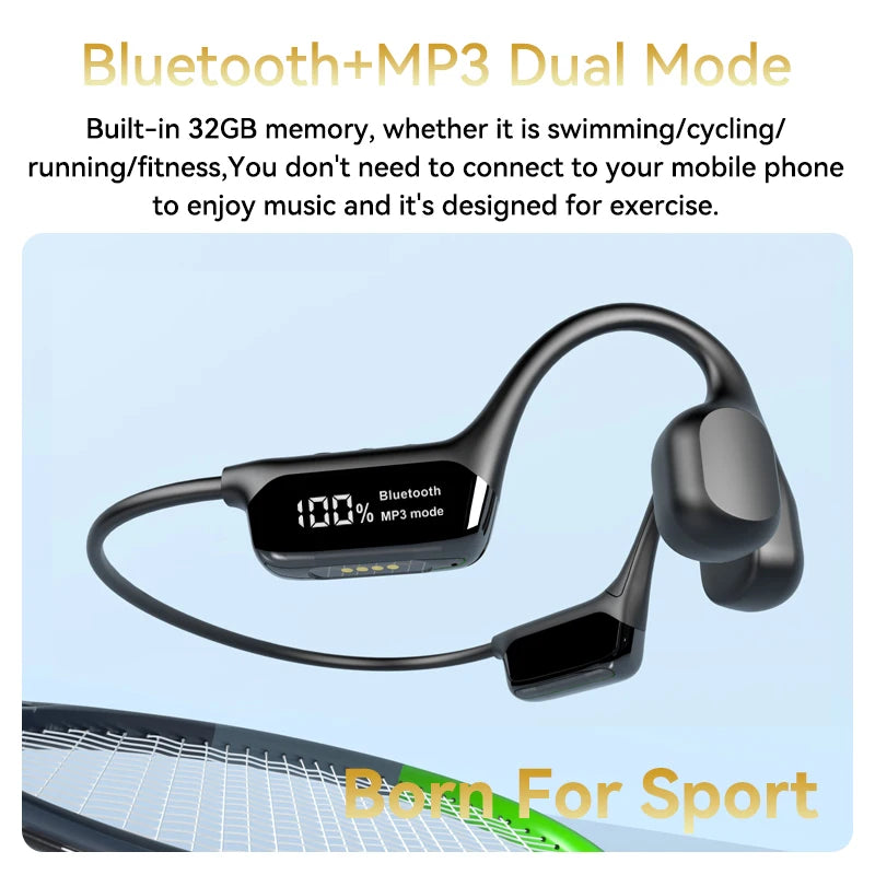 Xiaomi Mijia Bone Conduction Waterproof Bluetooth 5.4 Sports Headphones (32G MP3)