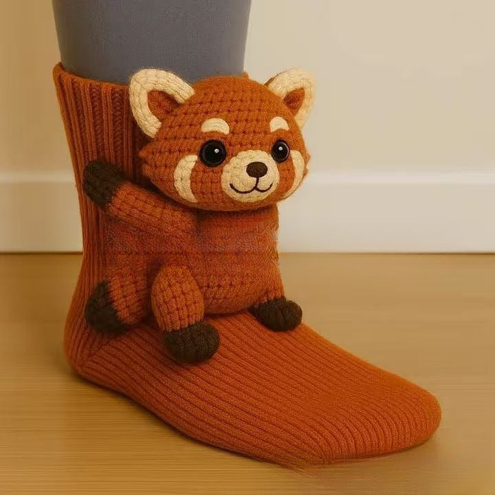 CozyCritter™ 3D Knit Animal Socks